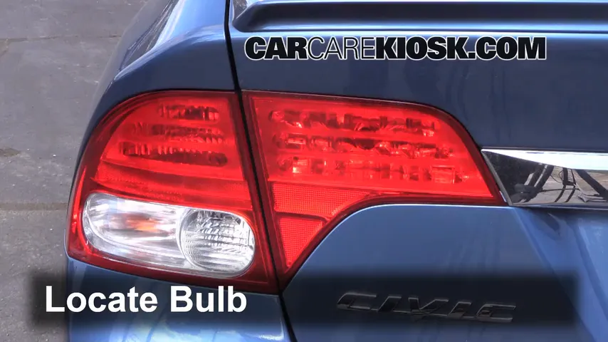 2010 Honda Civic Hybrid 1.3L 4 Cyl. Lights Turn Signal - Rear (replace bulb)